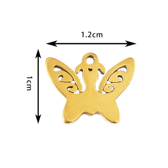 Wholesale Jewelry Stainless Steel Animal Shaped Pendant With Electroplating