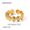Wholesale Jewelry Stainless Steel Animal Style Geometric Starfish Shell Ring Electroplating