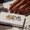 Wholesale Jewelry Stainless Steel Animal Style Geometric Starfish Shell Ring Electroplating