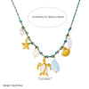 Wholesale Jewelry Stainless Steel Animal Zodiac Braided Rope Knotted Chain Pendant Necklace With Electroplating