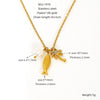 Wholesale Jewelry 316L Stainless Steel Animal Zodiac Pendant Necklace Electroplating Style For Women