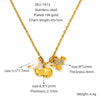 Wholesale Jewelry 316L Stainless Steel Animal Zodiac Pendant Necklace Electroplating Style For Women