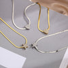 Wholesale Jewelry Stainless Steel Blade Chain Heart Star Pendant Necklace With Micropaved Zircon And 18K Gold Plated