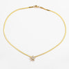 Wholesale Jewelry Stainless Steel Blade Chain Heart Star Pendant Necklace With Micropaved Zircon And 18K Gold Plated