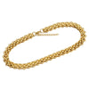 Wholesale Jewelry Stainless Steel Bold Woven Plaid Unisex Necklace With Electroplating