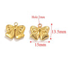 Wholesale Jewelry Stainless Steel Bow Handmade Diy Electroplated Pendant For Necklace Bracelet Earrings