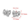 Wholesale Jewelry Stainless Steel Bow Handmade Diy Electroplated Pendant For Necklace Bracelet Earrings