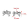 Wholesale Jewelry Stainless Steel Bow Handmade Diy Electroplated Pendant For Necklace Bracelet Earrings