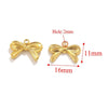 Wholesale Jewelry Stainless Steel Bow Handmade Diy Electroplated Pendant For Necklace Bracelet Earrings