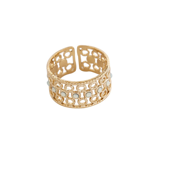 Wholesale Jewelry Stainless Steel Bow Ring Women's Retro Fashion Electroplating