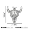 Wholesale Jewelry Stainless Steel Bull Head Animal Series Vacuum Goldplated Pendant Necklace