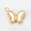 Wholesale Jewelry Stainless Steel Butterfly Bear Love Four Leaf Clover Pendant 18K Gold Plated