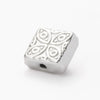 Wholesale Jewelry Stainless Steel Butterfly Bee Love Kitten Fish Skull Flat Square Perforated Beads Electroplated Diy Handmade Materials