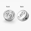 Wholesale Jewelry Stainless Steel Butterfly Bee Love Kitten Fish Skull Flat Square Perforated Beads Electroplated Diy Handmade Materials