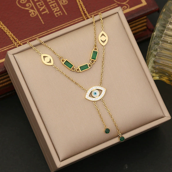 Wholesale Jewelry Stainless Steel Butterfly Heart Shape Flower Insect Fashion Ochain Necklace For Women