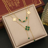 Wholesale Jewelry Stainless Steel Butterfly Heart Shape Flower Insect Fashion Ochain Necklace For Women