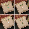 Wholesale Jewelry Stainless Steel Butterfly Heart Shape Flower Insect Fashion Ochain Necklace For Women