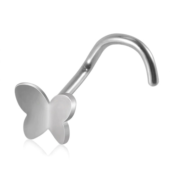 Wholesale Jewelry Stainless Steel Butterfly Style Nose Ring And Ear Bone Ring