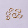 Wholesale Jewelry Stainless Steel Closed Ring Creative Moon And Drop Shape Ear Nose Puncture Ring Electroplated Unisex