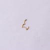 Wholesale Jewelry Stainless Steel Closed Ring Creative Moon And Drop Shape Ear Nose Puncture Ring Electroplated Unisex