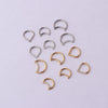 Wholesale Jewelry Stainless Steel Closed Ring Creative Moon And Drop Shape Ear Nose Puncture Ring Electroplated Unisex