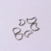 Wholesale Jewelry Stainless Steel Closed Ring Creative Moon And Drop Shape Ear Nose Puncture Ring Electroplated Unisex