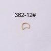 Wholesale Jewelry Stainless Steel Closed Ring Creative Moon And Drop Shape Ear Nose Puncture Ring Electroplated Unisex