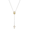 Wholesale Jewelry Stainless Steel Color Stone Virgin Necklace With Geometric Design And Electroplating Treatment