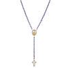 Wholesale Jewelry Stainless Steel Color Stone Virgin Necklace With Geometric Design And Electroplating Treatment