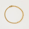 Wholesale Jewelry Stainless Steel Colorblocked Hollow Ball Chain Ot Buckle Electroplated Necklace Bracelet Set For Women