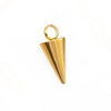 Wholesale Jewelry Stainless Steel Conical Cross Star Pendant Earrings Bracelet Electroplated Geometric Accessories