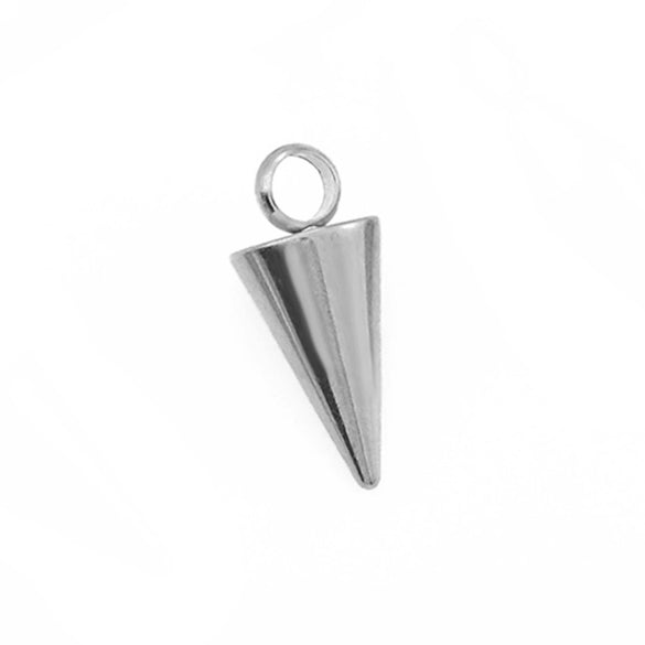 Wholesale Jewelry Stainless Steel Conical Cross Star Pendant Earrings Bracelet Electroplated Geometric Accessories