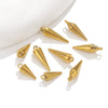Wholesale Jewelry Stainless Steel Conical Pendant Electroplated Simple Earrings Accessories