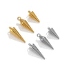 Wholesale Jewelry Stainless Steel Conical Pendant Electroplated Simple Earrings Accessories