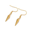 Wholesale Jewelry Stainless Steel Conical Pendant Electroplated Simple Earrings Accessories