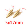 Wholesale Jewelry Stainless Steel Conical Pendant Electroplated Simple Earrings Accessories