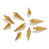 Wholesale Jewelry Stainless Steel Conical Pendant Electroplated Simple Earrings Accessories
