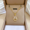 Wholesale Jewelry Stainless Steel Copper Flower Geometric Cartoon Style Electroplating Clavicle Chain Necklace Ring Accessories Unisex