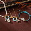 Wholesale Jewelry Stainless Steel Copper Geometric Light Luxury Style Electroplating Horseshoe Shell Pendant Necklace Bracelet