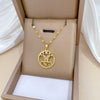Wholesale Jewelry Stainless Steel Copper Geometric Ring And Necklace
