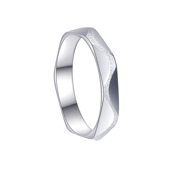 Wholesale Jewelry Stainless Steel Couple Bracelet Geometric Multifaceted Frosted Electroplated