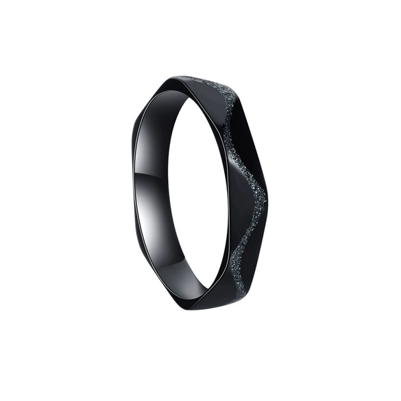 Wholesale Jewelry Stainless Steel Couple Bracelet Geometric Multifaceted Frosted Electroplated
