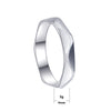Wholesale Jewelry Stainless Steel Couple Bracelet Geometric Multifaceted Frosted Electroplated