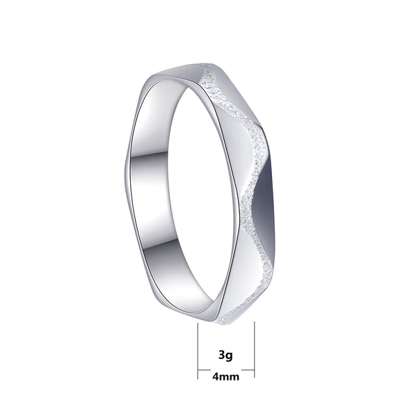 Wholesale Jewelry Stainless Steel Couple Bracelet Geometric Multifaceted Frosted Electroplated