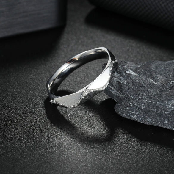 Wholesale Jewelry Stainless Steel Couple Bracelet Geometric Multifaceted Frosted Electroplated