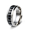Wholesale Jewelry Stainless Steel Cross Unisex Ring Geometric Design Seiko
