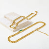 Wholesale Jewelry Stainless Steel Cuban Chain Constellation Geometric Electroplated Necklace Bracelet