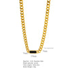 Wholesale Jewelry Stainless Steel Cuban Chain Constellation Geometric Electroplated Necklace Bracelet