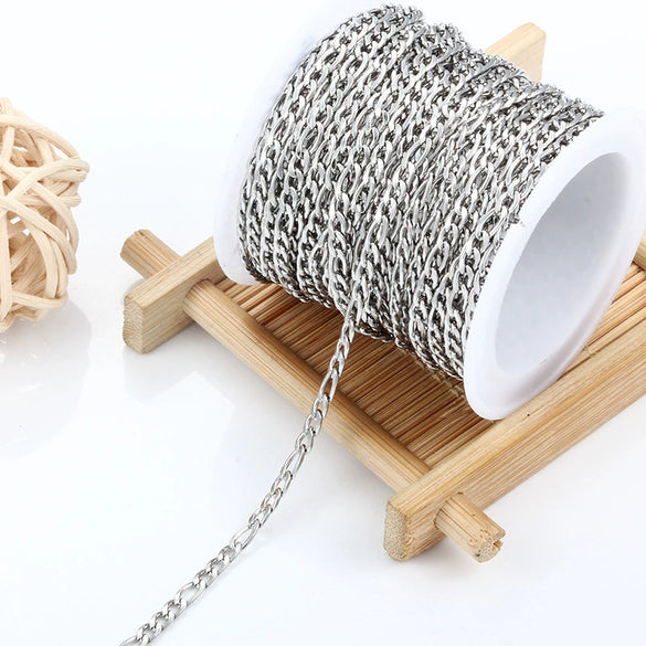 Wholesale Jewelry Stainless Steel Cuban Chain Nk31 Cross Chain Hip Hop Geometric Electroplated