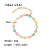 Wholesale Jewelry Stainless Steel Daisy Geometric Necklace With Electroplating